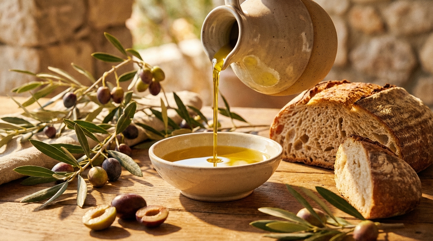 Aceite de oliva virgen extra - el corazón de la dieta mediterránea