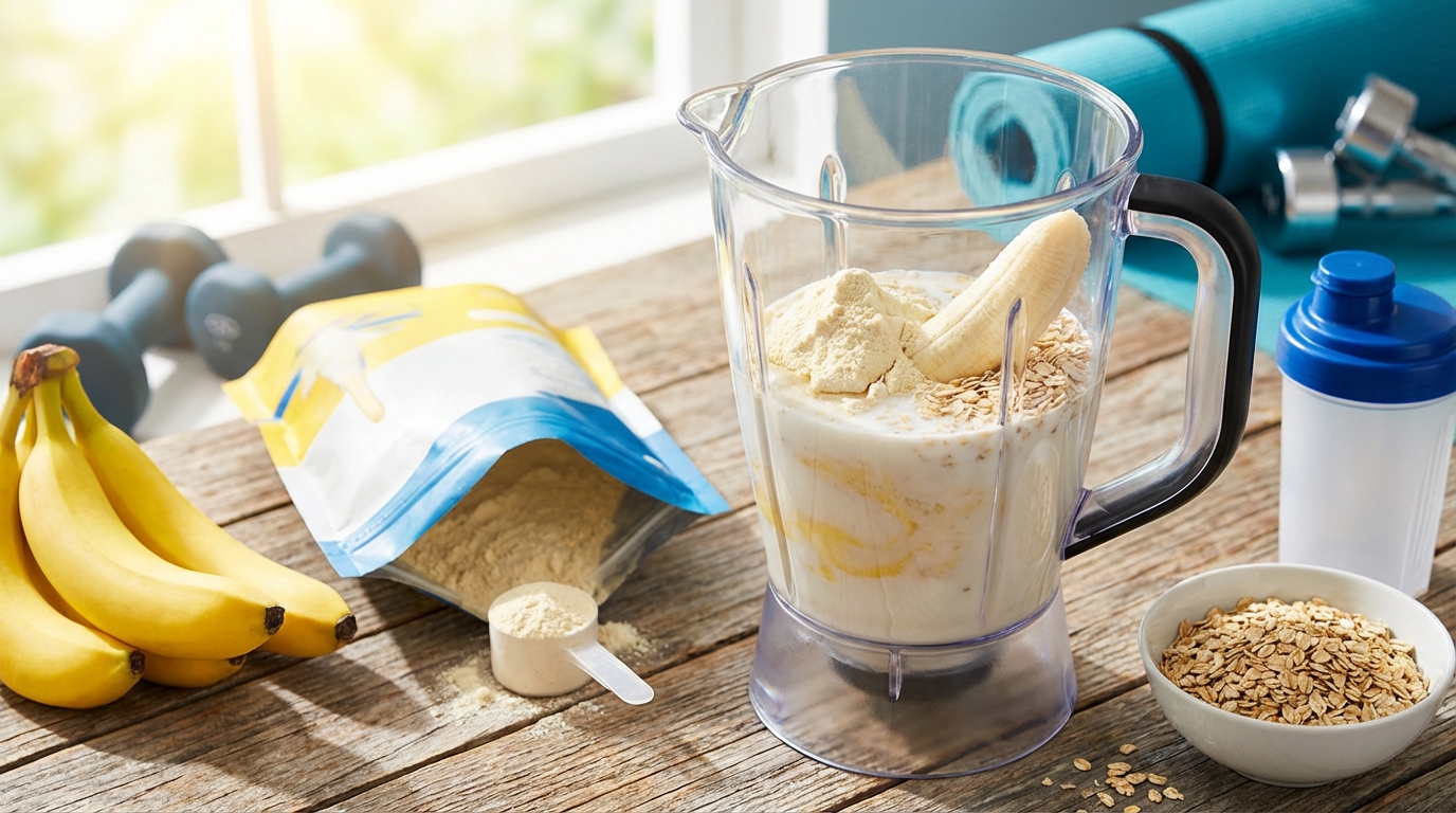 Preparación de batido de proteínas